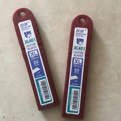 Buy Safety Snap Off Knife 25mm 18mm SK2 Carbon Steel Cutter Blades For Inner Box Packing 126mm online manufacture