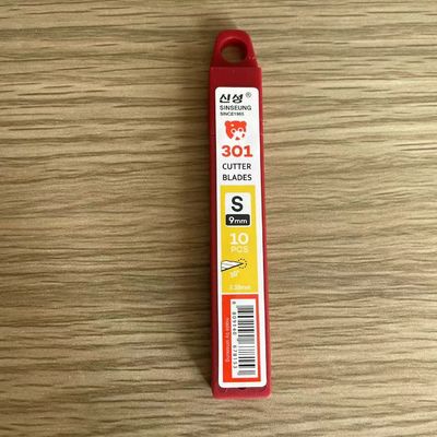 Buy 9mm Silver SK2 Carbon Steel 30 Degree Snap Off Blade With 9 Segments online manufacture