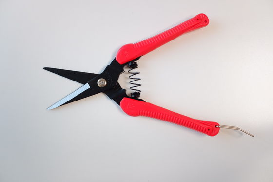 Red Plastic Handle Cutting Fishing net scissors