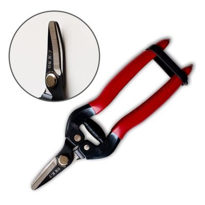 SINSEUNG X7 Garden Scissors Red Handle Elbow Fruit Picking Shears