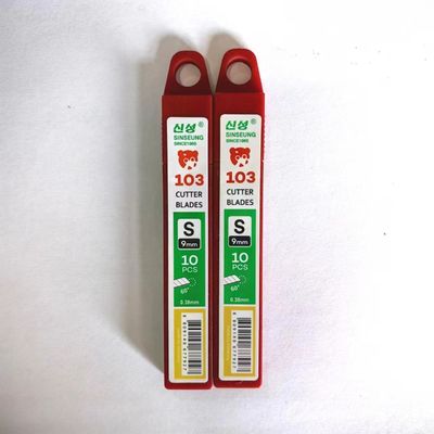 86mm Length 9mm Width Utility Knife Blade Sk2 High Carbon Steel Precise Cutting