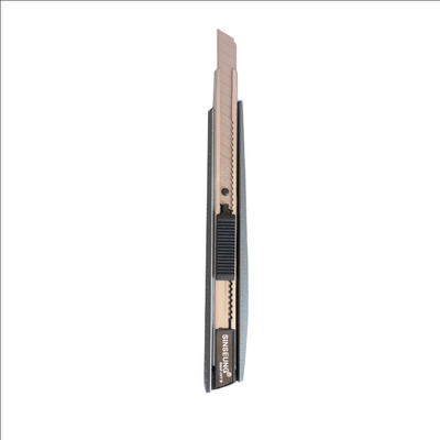 9mm Metal Blade Drywall Utility Knife Snap Off Box Cutter Black Aluminum Shell