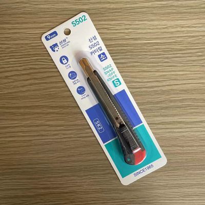 SK2 Steel Retractable Utility Knives With Slide Lock And 86mm Snap Off Blades