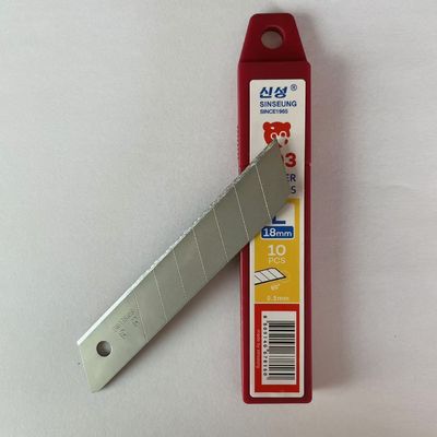 0.5mm Silver Cutter Blade 18mm Carbon Steel 60° Angle 8 Segments