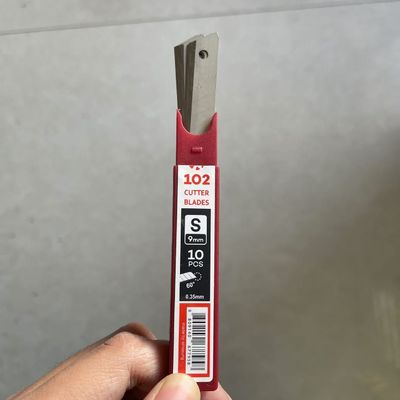 86mm Length SK2 High Carbon Steel Snap-Off Blade with 12 Segments for Clean and Accurate Cuts