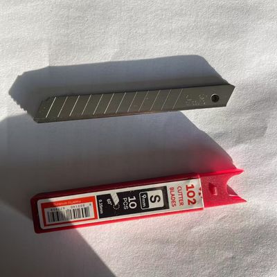 12 Segments 9mm Cutter Blades with SK2 High Carbon Steel and 60 Degrees Cutting Angle