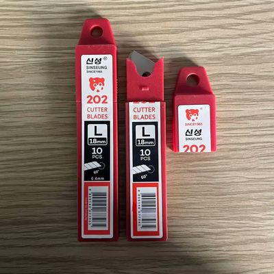 8 Segments 60° Angle Extra Heavy Duty Utility Knife Blades 0.5 Mm Thickness Performance