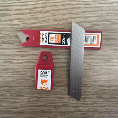Silver Blade Color 18mm Cutter Blades Made From SK2 High Carbon Steel With 60° Angle