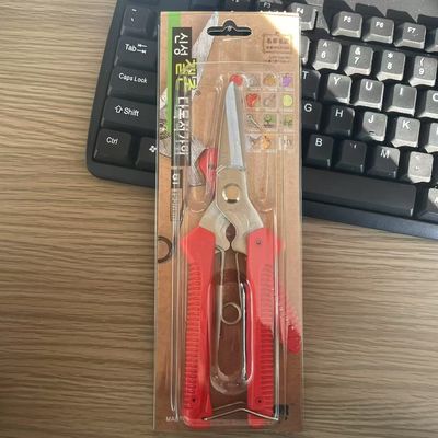 Orange Handle Hardware Scissors Hardness HRC 58-60 Rust-Resistant SK5 Steel Blades