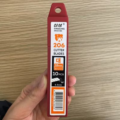 Long Lasting 18mm Knife Blades 14 Segments 0.5 Mm Thickness Durable Construction