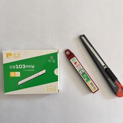 9mm Width Silver Small Snap Off Knife Blade For Heavy Duty Industrial Cutting