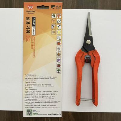 Plastic Handle Korean Scissors HRC58-59 Hardness For Cutting Performance In Various Professional Fields